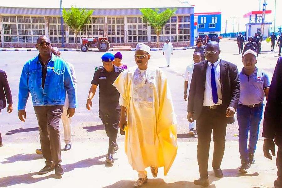 Benue State Deputy Governor inspecting the Mass International facility