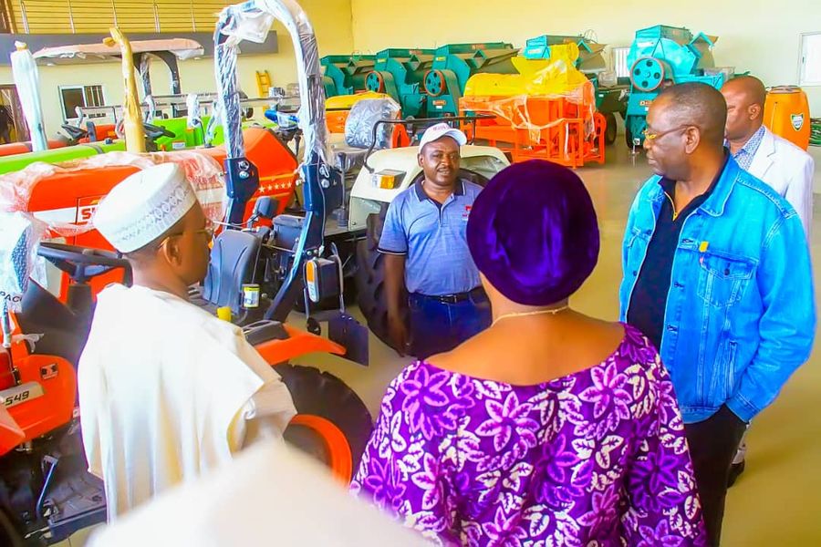 Benue State Deputy Governor inspecting the Mass International facility
